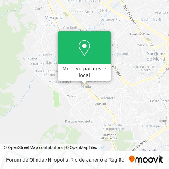 Forum de Olinda /Nilopolis mapa