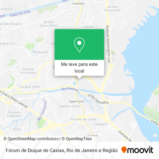 Fórum de Duque de Caxias mapa