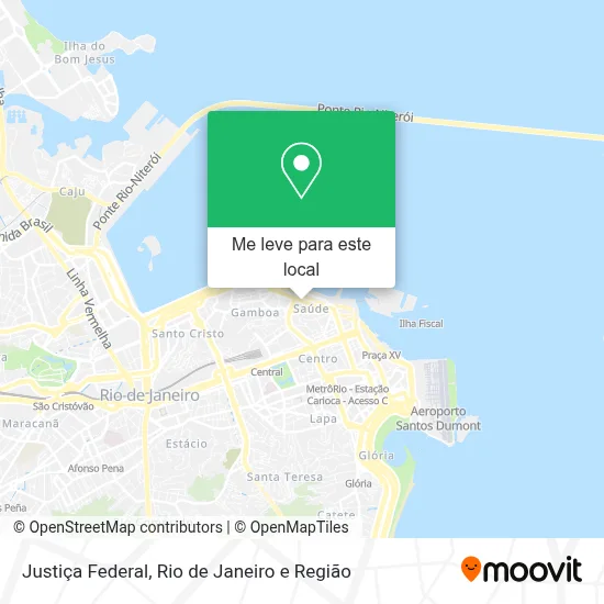 Justiça Federal mapa