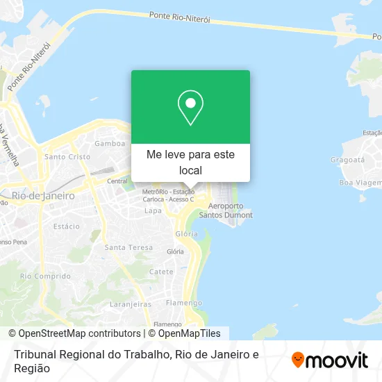 Tribunal Regional do Trabalho mapa