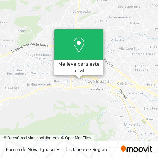 Fórum de Nova Iguaçu mapa