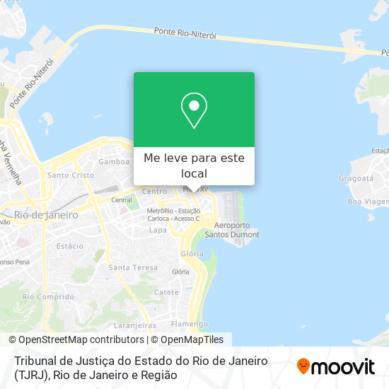 Tribunal de Justiça do Estado do Rio de Janeiro (TJRJ) mapa