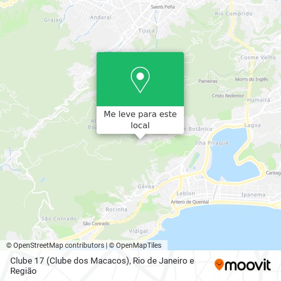 Clube 17 (Clube dos Macacos) mapa