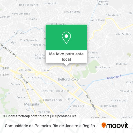 Comunidade da Palmeira mapa