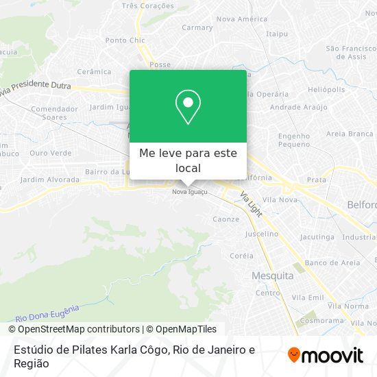 Estúdio de Pilates Karla Côgo mapa