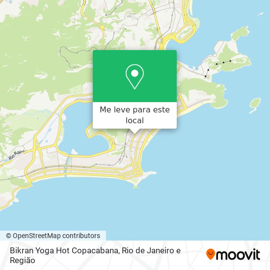 Bikran Yoga Hot Copacabana mapa