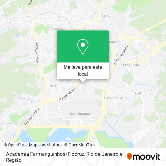 Academia Farmanguinhos/Fiocruz mapa