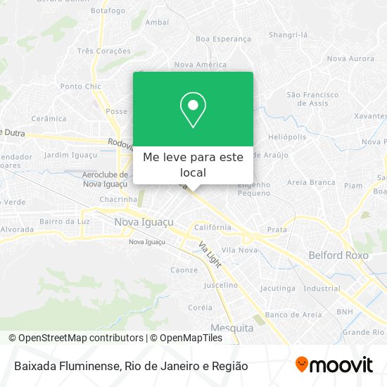 Baixada Fluminense mapa