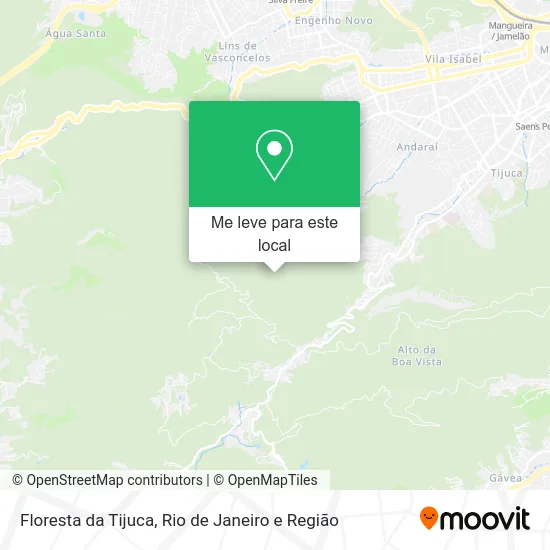 Floresta da Tijuca mapa