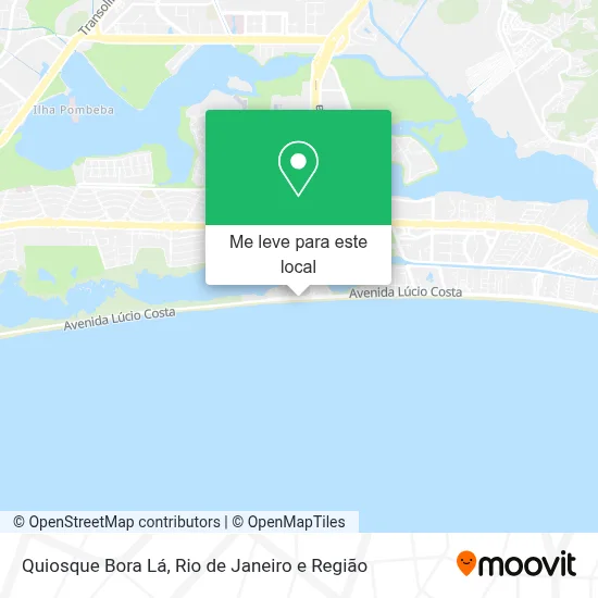 Quiosque Bora Lá mapa