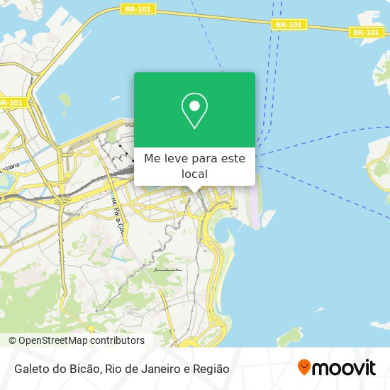 Galeto do Bicão mapa