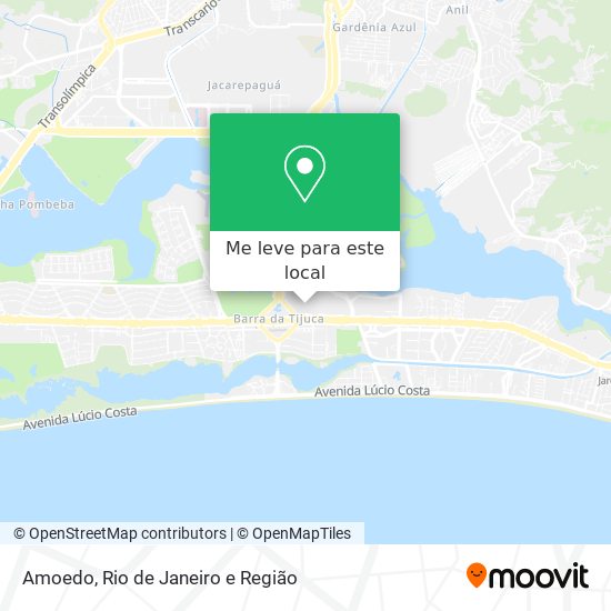 Amoedo mapa