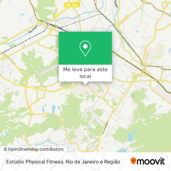 Estúdio Physical Fitness mapa