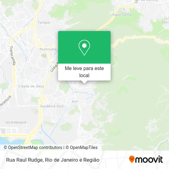 Rua Raul Rudge mapa