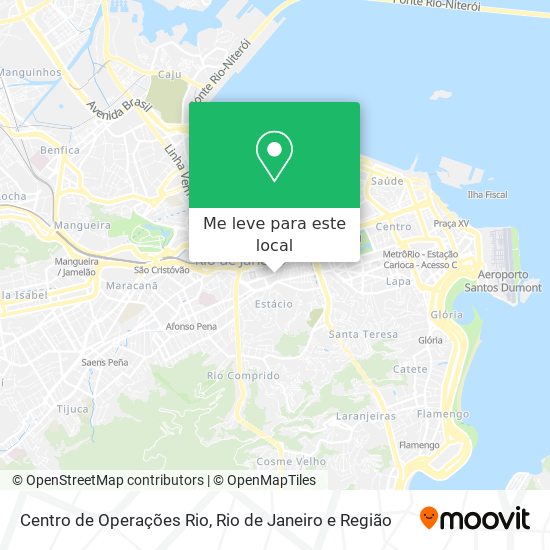 Centro de Operações Rio mapa