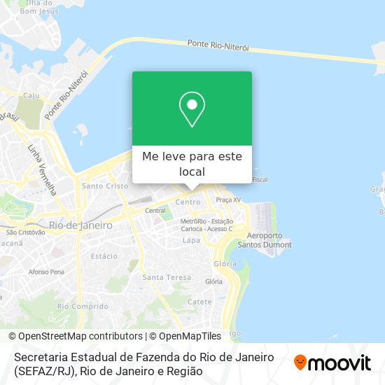 Secretaria Estadual de Fazenda do Rio de Janeiro (SEFAZ / RJ) mapa