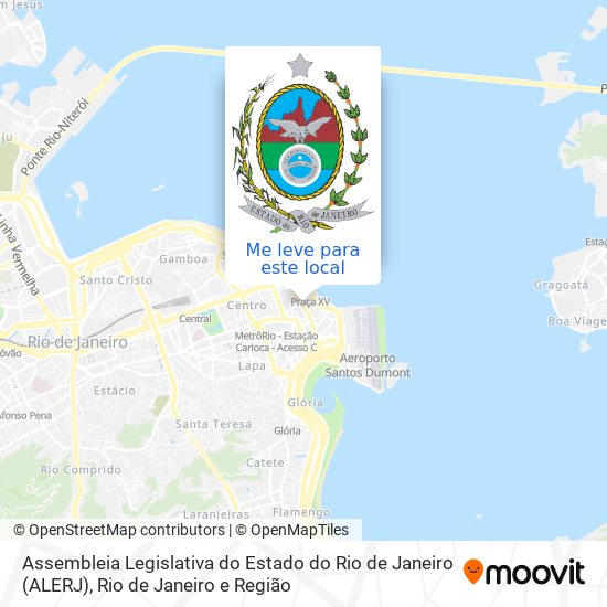 Assembleia Legislativa do Estado do Rio de Janeiro (ALERJ) mapa