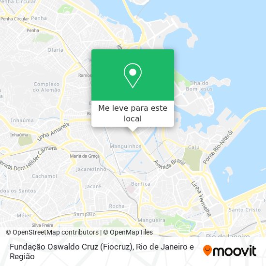 Fundação Oswaldo Cruz (Fiocruz) mapa