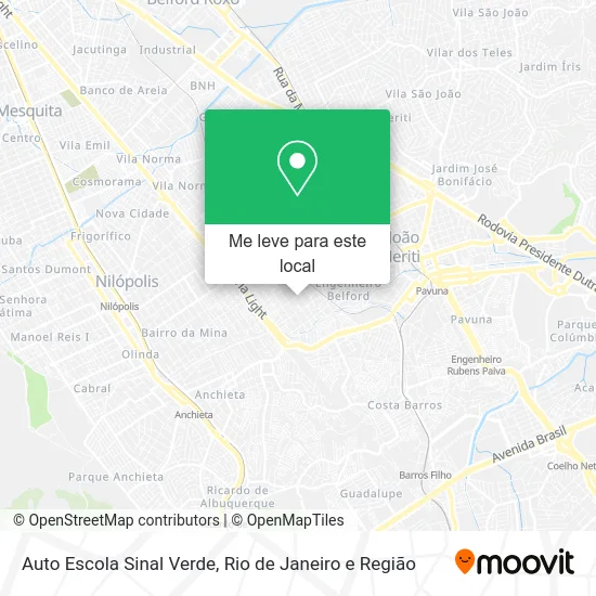 Auto Escola Sinal Verde mapa