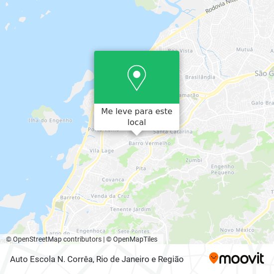 Auto Escola N. Corrêa mapa