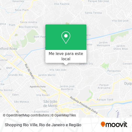 Shopping Rio Ville mapa