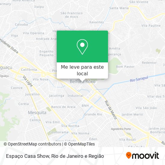 Espaço Casa Show mapa
