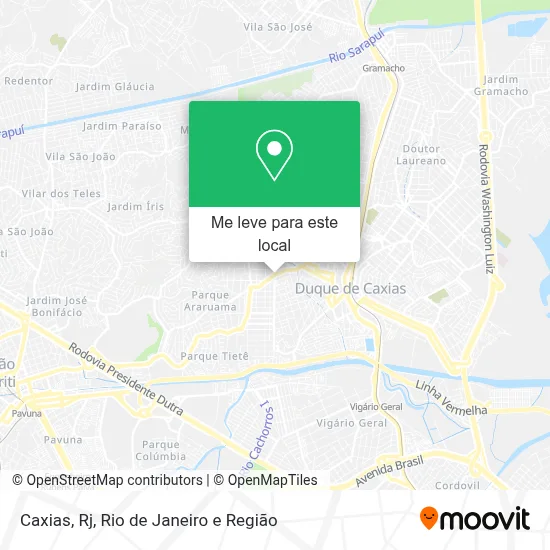 Caxias, Rj mapa