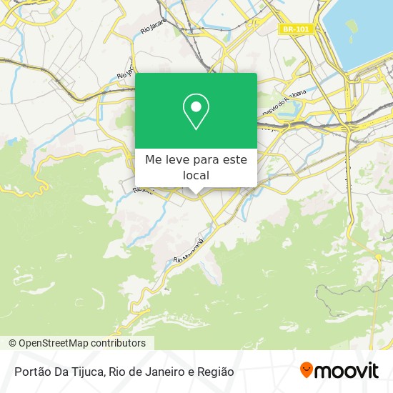 Portão Da Tijuca mapa