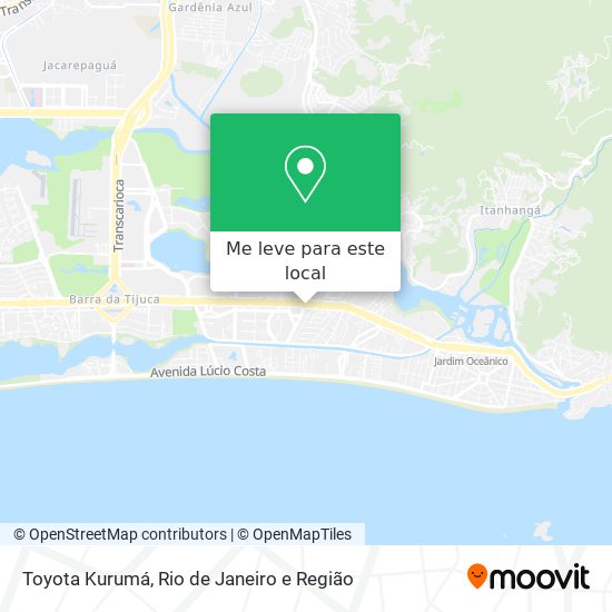 Toyota Kurumá mapa