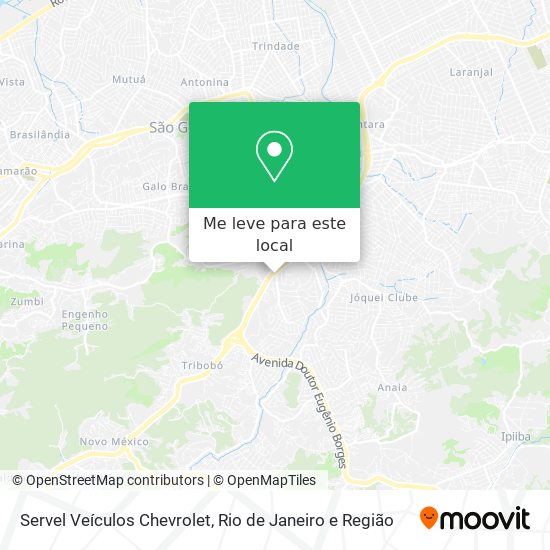 Servel Veículos Chevrolet mapa