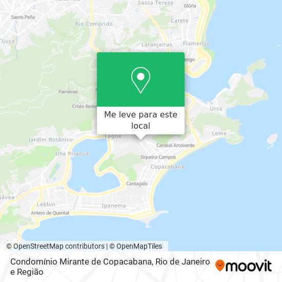 Condomínio Mirante de Copacabana mapa