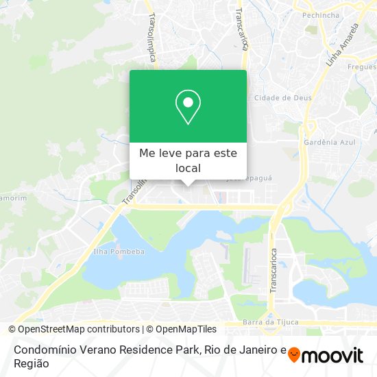 Condomínio Verano Residence Park mapa