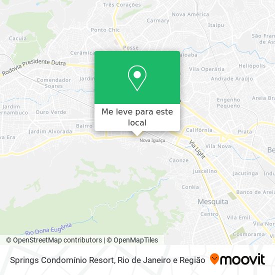 Springs Condomínio Resort mapa