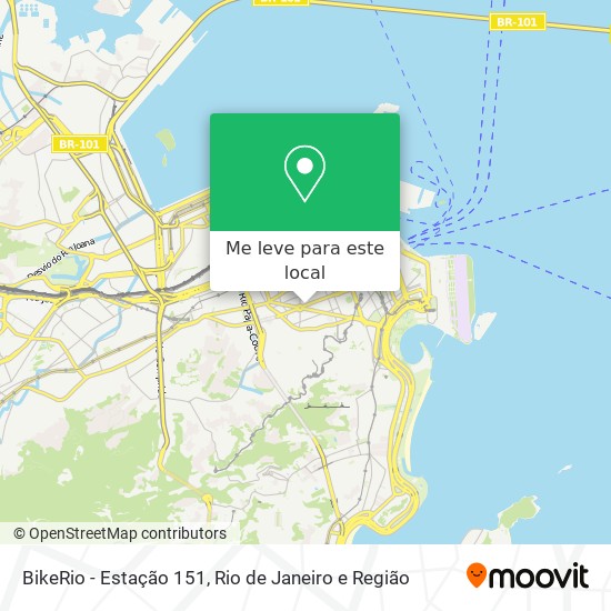 BikeRio - Estação 151 mapa