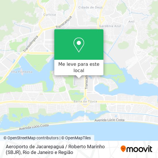 Aeroporto de Jacarepaguá / Roberto Marinho (SBJR) mapa