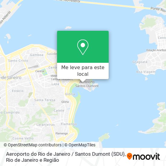Aeroporto do Rio de Janeiro / Santos Dumont (SDU) mapa