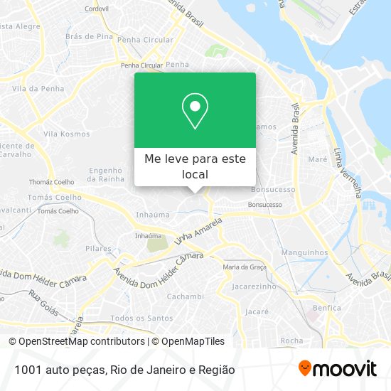 1001 auto peças mapa