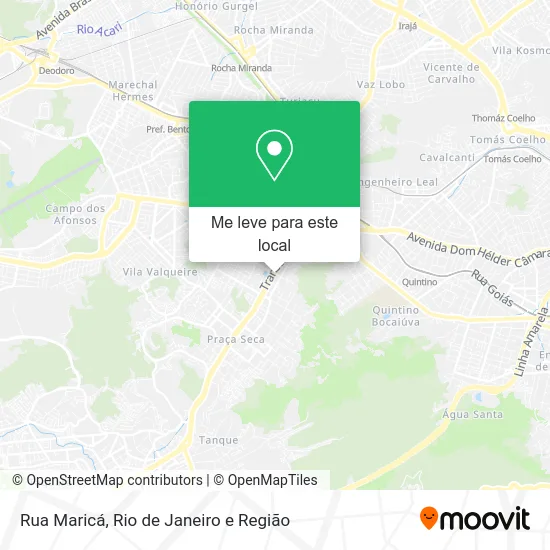 Rua Maricá mapa