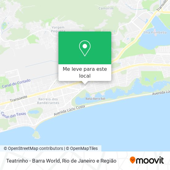 Teatrinho - Barra World mapa