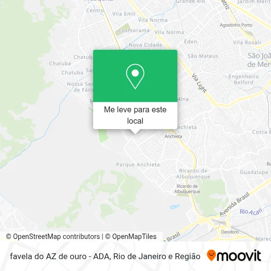 favela do AZ de ouro - ADA mapa