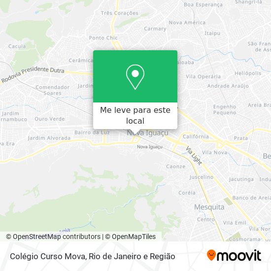 Colégio Curso Mova mapa