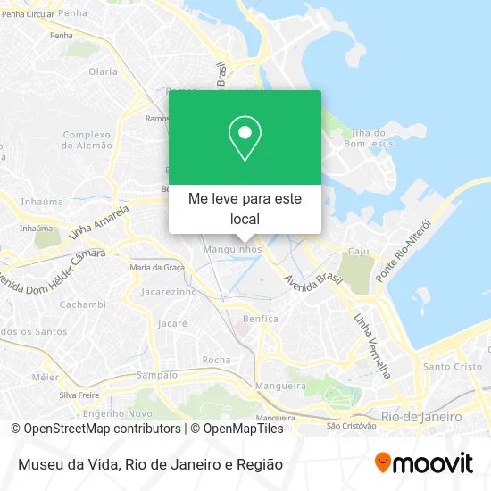 Museu da Vida mapa