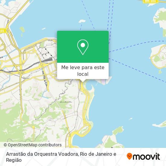 Arrastão da Orquestra Voadora mapa