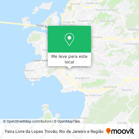 Feira Livre da Lopes Trovão mapa