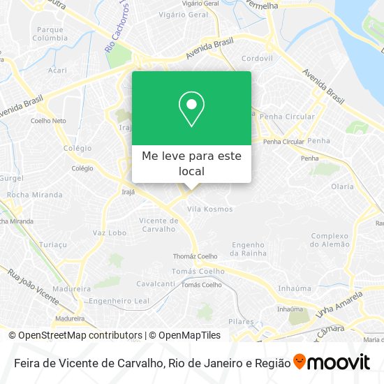 Feira de Vicente de Carvalho mapa