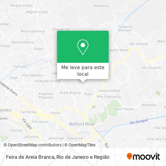 Feira de Areia Branca mapa