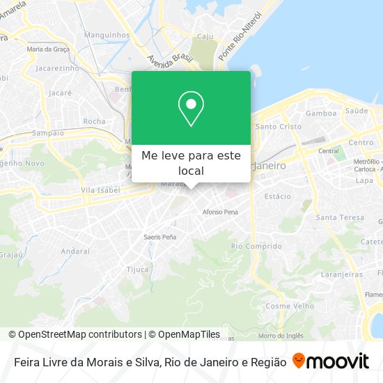 Feira Livre da Morais e Silva mapa