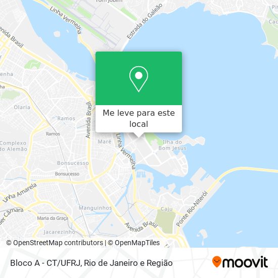 Bloco A - CT/UFRJ mapa