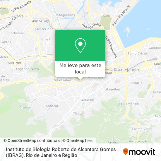 Instituto de Biologia Roberto de Alcantara Gomes (IBRAG) mapa