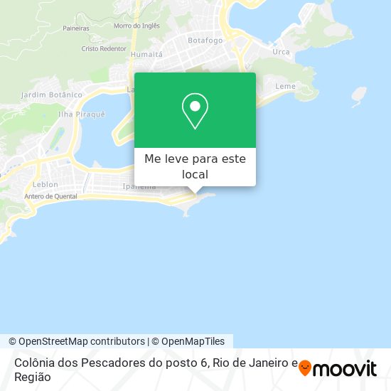 Colônia dos Pescadores do posto 6 mapa